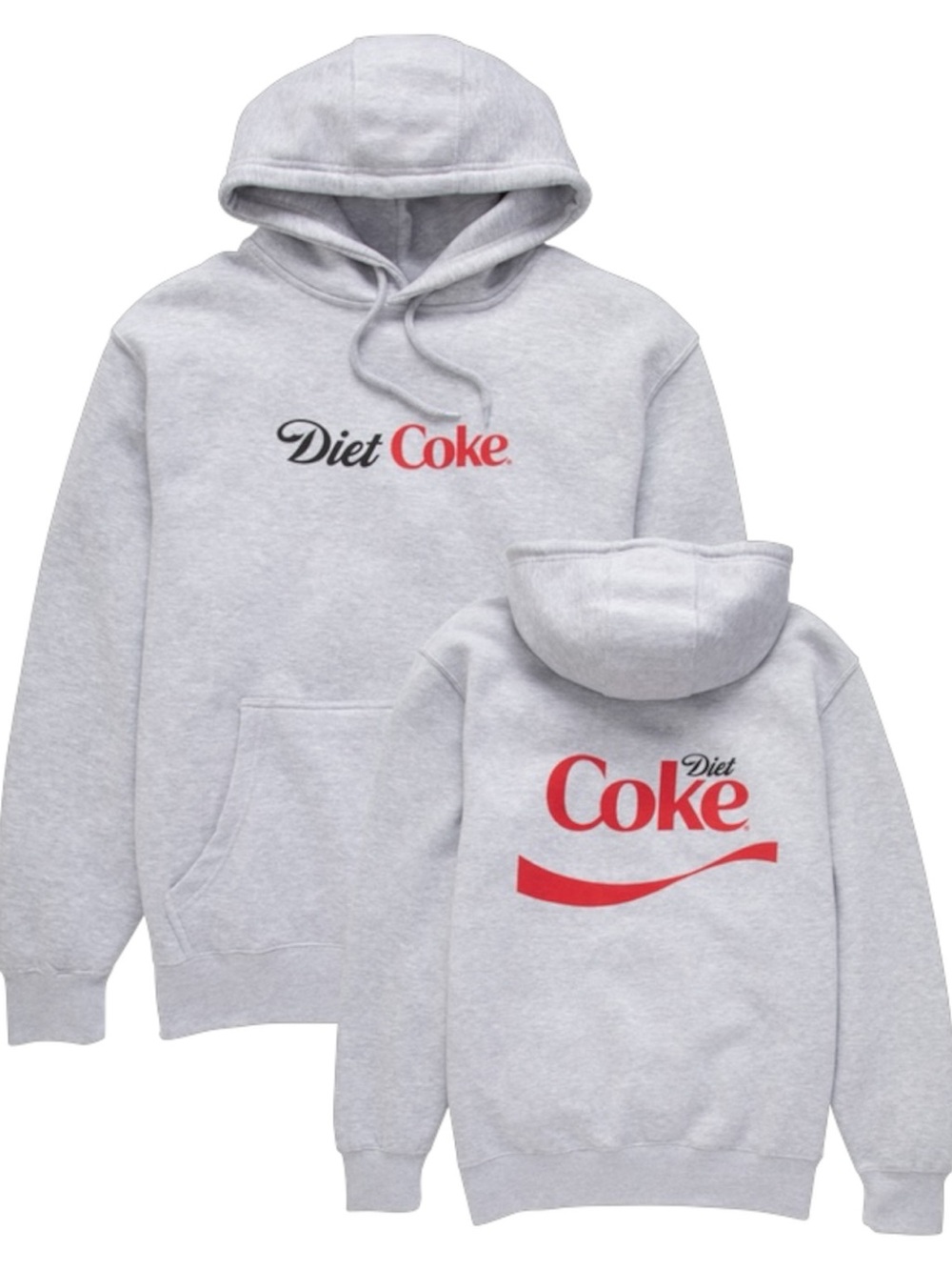 Coca-Cola Diet Coke Gray Crewneck Pullover Sweatshirt Red Logo Women’s Size S